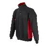 SUDADERA BICOLOR CON CREMALLERA COLOR NEGRO Y ROJO TALLA XL