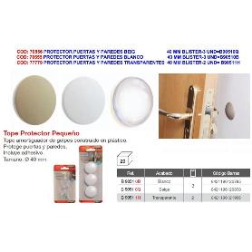 TOPE PROTECTOR PARED TRANSPARENTE 40MM