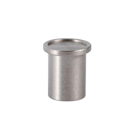 POMO ALUMINIO MODELO ROUND Ø25 ACABADO EFECTO INOX