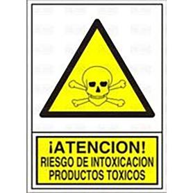 SEÑAL 310 PLAST.345X245RIESGO INTOXI. ­ATENCION! RIESGO INTOXICACION PROD.TOXICOS