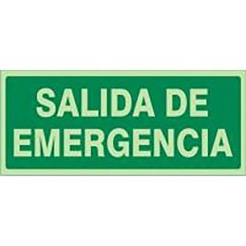 SEÑAL 1036 PLAST.420X210SAL.EMERGLUM. SALIDA DE EMERGENCIA (LETRA)