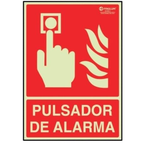 SEÑAL 7005 PLAST.297X210PUL.ALARMA LUM PULSADOR DE ALARMA