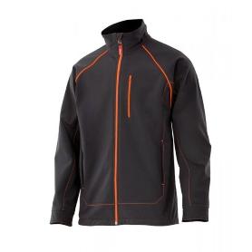 CHAQUETA SOFT SHELL CARRY BICOLOR VARIOS COLORES TALLA S-XXL TALLA S ROPA BICOLOR NEGRO NARANJA