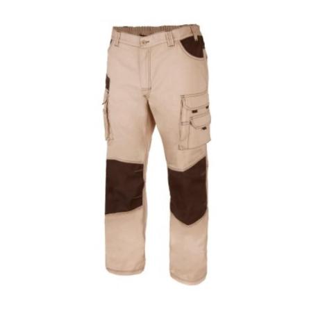 PANTALON REFORZADO CANVAS MULTIBOLSILLO BICOLOR VARIOS COLORES TALLA S-XXL TALLA S ROPA BICOLOR BEIGE NEGRO