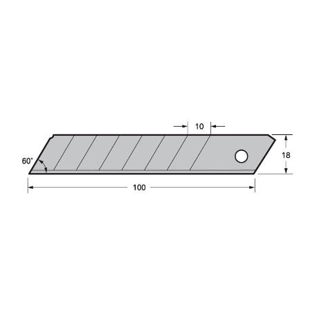 CUCHILLA P/CUTTER 18MM (50UND) TAJIMA MOD.LCB-50