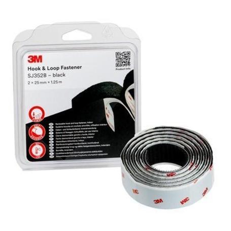 CINTA HOOK LOOP 3M 1,25MX25MM NEGRO