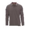 POLO PIQUE MANGA LARGA CUELLO CANALÉ VARIOS COLORES TALLA S-XXL TALLA L COLOR ROPA GRIS CLARO