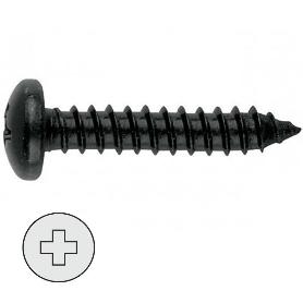 TORNILLO ROSCA CHAPA DIN 7891 NEGRO LARG.R/CHAPA 25MM Ø ROSCA CHAPA 4.2MM