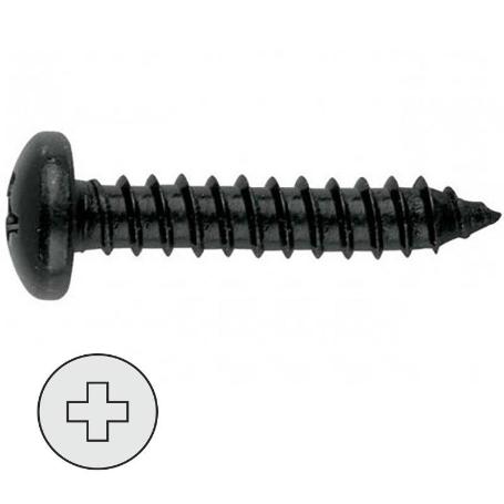 TORNILLO ROSCA CHAPA DIN 7891 NEGRO LARG.R/CHAPA 16MM Ø ROSCA CHAPA 5.5MM