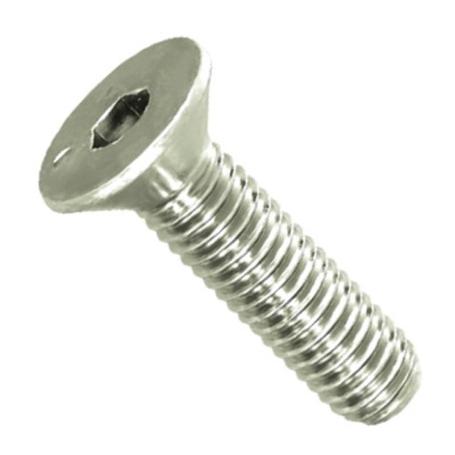 TORNILLO ROSCA METAL ALLEN DIN 7991 ACERO INOXIDABLE LARGO 20MM METRICA M-8