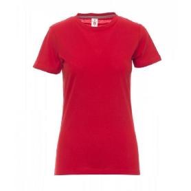 CAMISETA MUJER MANGA CORTA ALGODON TALLA XS-L VARIOS COLORES TALLA XS COLOR ROPA COLOR ROJO