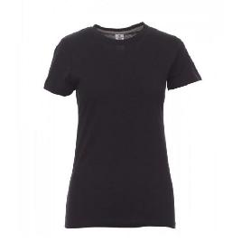 CAMISETA MUJER MANGA CORTA ALGODON TALLA XS-L VARIOS COLORES TALLA XS COLOR ROPA COLOR NEGRO