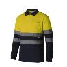 POLO ALTA VISIBILIDAD BICOLOR 55% ALGODON VARIOS COLORES TALLA S-XXL TALLA XL ALTA VISIBILID AMRILLO MARINO