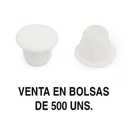 TAPA MINA AG.8MM BLANCO (500U)