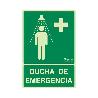 SEÑAL 923 PLAST.297X210 DUCHA EMER LUM DUCHA DE EMERGENCIA