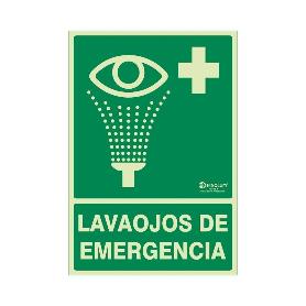 SEÑAL 922 PLAST.297X210 LAVAJOS LUM LAVAOJOS DE EMERGENCIA