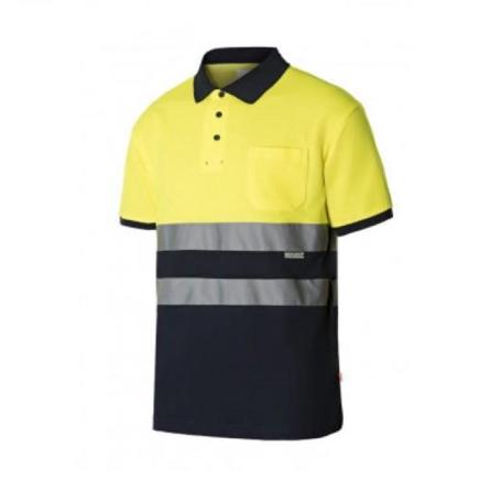 POLO ALTA VISIBILIDAD MANGA CORTA BICOLOR 55% ALGODON VARIOS COLORES TALLAS S-XXL TALLA XXL ALTA VISIBILID AMRILLO 