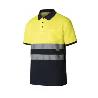 POLO ALTA VISIBILIDAD MANGA CORTA BICOLOR 55% ALGODON VARIOS COLORES TALLAS S-XXL TALLA M ALTA VISIBILID AMRILLO MA