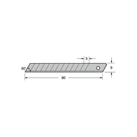 CUCHILLA P/CUTTER 9MM (50UND) TAJIMA MOD.LCB-30