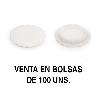 TAPA CANELA AG.18MM BLANCO (100U)