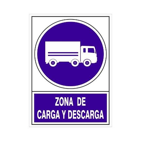 SEÑAL 680 PLAS.345X245ZONA CARGA/DESC. ZONA DE CARGA Y DESCARGA