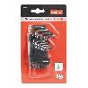 JUEGO 9 LLAVES TORX ACODADA T10-T50