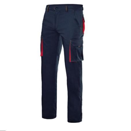 PANTALÓN BICOLOR STRETCH NEGRO-ROJO TALLAJE TALLA 42