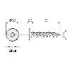 TORNILLO CABEZA PLANA ALLEN TEGAS 6,3X30 CABEZA PLANA NIQUELADO DIAM.CABEZA 15MM, P/LLAVE ALLEN 4MM