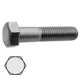 TORNILLO CABEZA HEXAGONAL DIN 931 CALIDAD 8.8 ZINCADO LARGO 180MM METRICA M-8