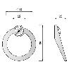 TIRADOR ZMK HOLE Ø60 C32 BRONCE 1BRILLAN