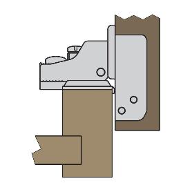 BISAGRA FRAME.50 Ø35 110º W500870GGN  PARA MARCO ESTRECHO