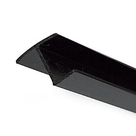 PERFIL RÍGIDO NEGRO PARA CANAPE LARGO PERFIL 1245MM ESPESOR 16 (CAJA 25)