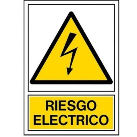 PEGATINA 148X105MM RIESGO ELECTRICO MEDIANA