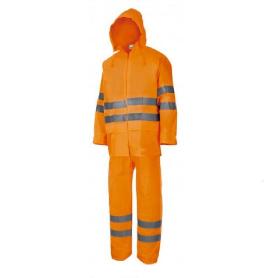 TRAJE AGUA ALTA VISIBILIDAD NARANJA TALLA L