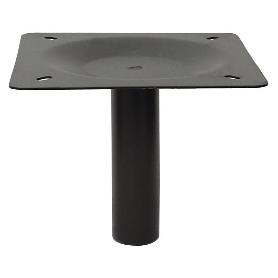 COLUMNA Ø50 CON PLACA P/ALT 120 NEGRO MATE SOLO PARA BASES IZA. (CAJA 50)