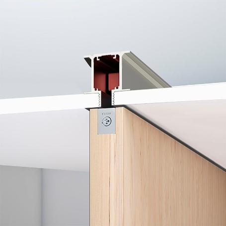 JUEGO ACCESORIOS LITE+T DE KLEIN PARA PUERTAS CORREDERAS DE MADERA FRENO CON FRENO