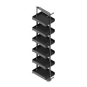 COLUMNA EXTRAÍBLE BANDEJERO MODELO NOVA FLAT ALTO NOVA FLAT 1900 - 2300 MODULO MODULO 300