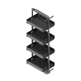 COLUMNA EXTRAÍBLE BANDEJERO MODELO NOVA FLAT ALTO NOVA FLAT 1200 - 1600 MODULO MODULO 300