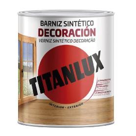 BARNIZ TINT.CASTAÑO BRILL.TITANLUX 750ML INTERIOR/EXTERIOR M10