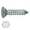 TORNILLO ROSCA CHAPA CABEZA PLANA DIN 79 LARG.R/CHAPA 32MM Ø ROSCA CHAPA 6.3MM