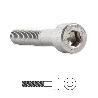 TORNILLO ROSCA METAL ALLEN DIN 912 ACERO INOXIDABLE LARGO 25MM METRICA M-10