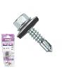 BLISTER TORNILLO BROCA CABEZA HEXAGONAL DIN 7504-K CON ARANDELA P-16 CINCADO LARGO 32MM Ø ROSCA CHAPA 5.5MM