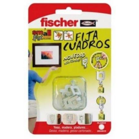 FIJA CUADROS 522206 BLANCO BLISTER 8