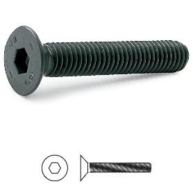 TORNILLO ROSCA METAL ALLEN DIN 7991 NEGRO LARGO 100MM METRICA M-8