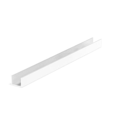 PERFIL HORIZONTAL U SP19 3M PLATA MATE, BLANCO MATE, NEGRO MATE ACABADO BLANCO MATE