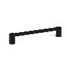 TIRADOR ZAMAK MODELO FUSION ACABADO NEGRO MATE ACABADO NEGRO MATE DIST. AGUJERO DIST. 160MM.