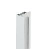 PERFIL TIRADOR KA16 SP16 NEGRO MATE-BLANCO MATE 2,60M ACABADO PLATA MATE