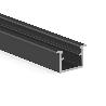 PERFIL ALUMINIO LED EMBUTIR KALE+ 3M ACABADOS PLATA MATE, NEGRO Y BLANCO ACABADO NEGRO MATE
