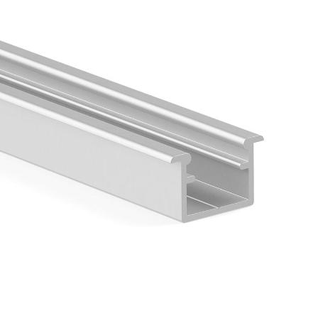 PERFIL ALUMINIO LED EMBUTIR KALE+ 3M ACABADOS PLATA MATE, NEGRO Y BLANCO ACABADO PLATA MATE