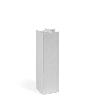 ANGULO RÍGIDO PARA ZÓCALO ZESIO H80 - H100 - H147 - H164 ACABADO PLATA/BLANCO ACABADO PLATA ALTURA (H) 80